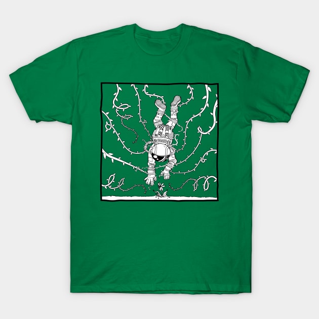 Astronaut Vs. Nature T-Shirt by deancoledesign